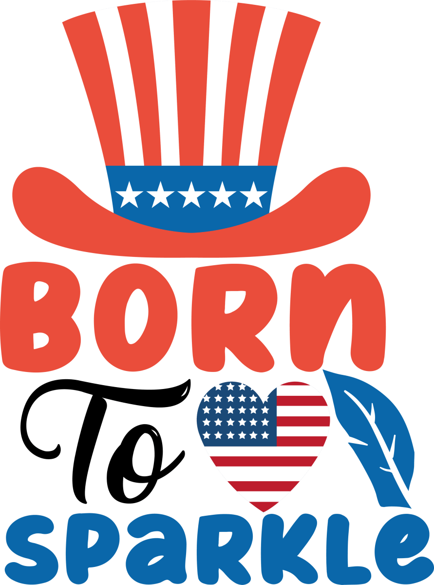 Born to Sparkle - 1089 Ready to Press DTF Transfer - Buy Bulk DTF