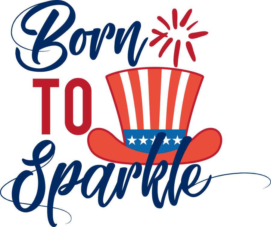 Born to Sparkle - 1090 Ready to Press DTF Transfer - Buy Bulk DTF