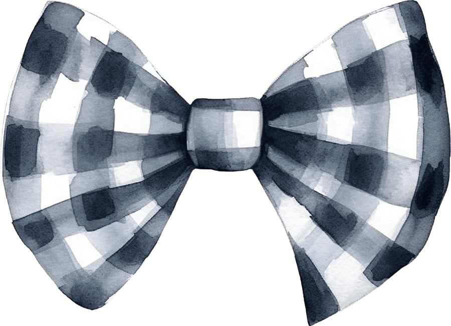 Bow Buffalo Plaid Black - Ready To Press DTF Transfers - Buy Bulk DTF