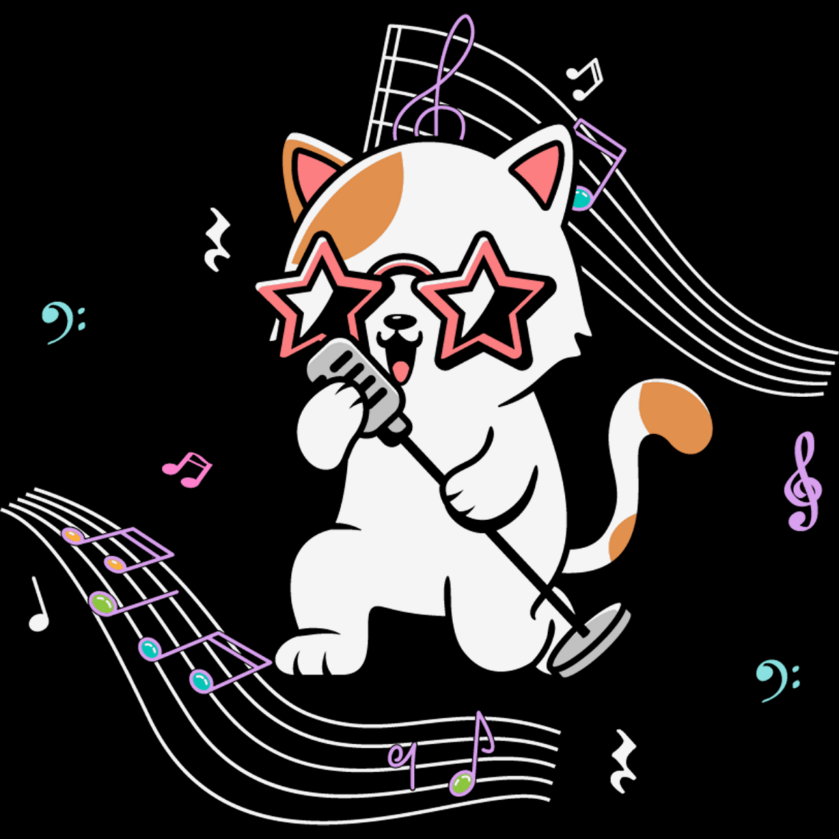 Bowcys Soundscapes Rhythmic Reflections - Ready To Press DTF Transfers - Buy Bulk DTF