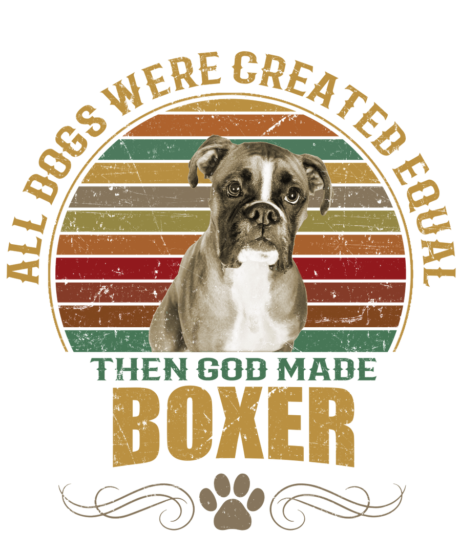 Boxer Dog Lover Unisex Men’s T-Shirt Ready To Press DTF Transfer - Buy Bulk DTF