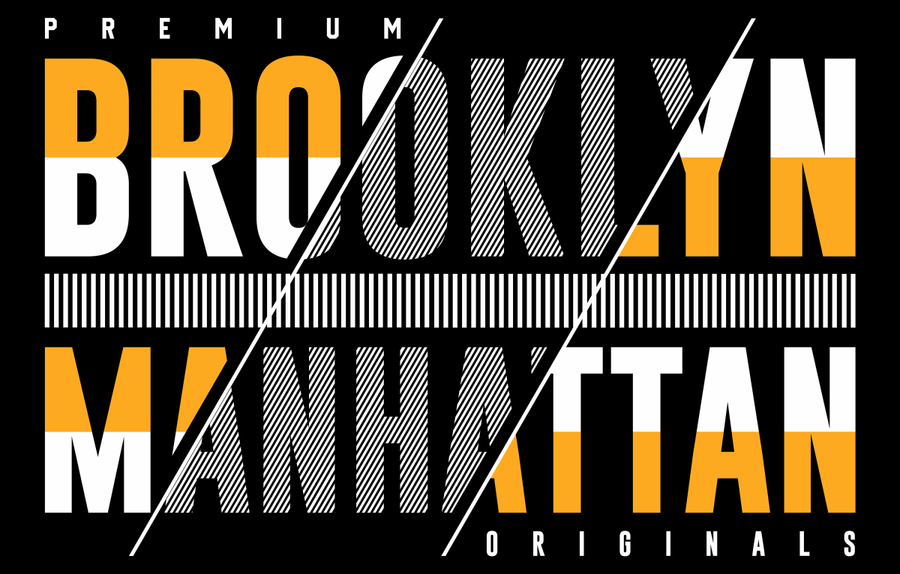 Brooklyn - Manhattan - Original - Ready To Press DTF Transfer - Buy Bulk DTF