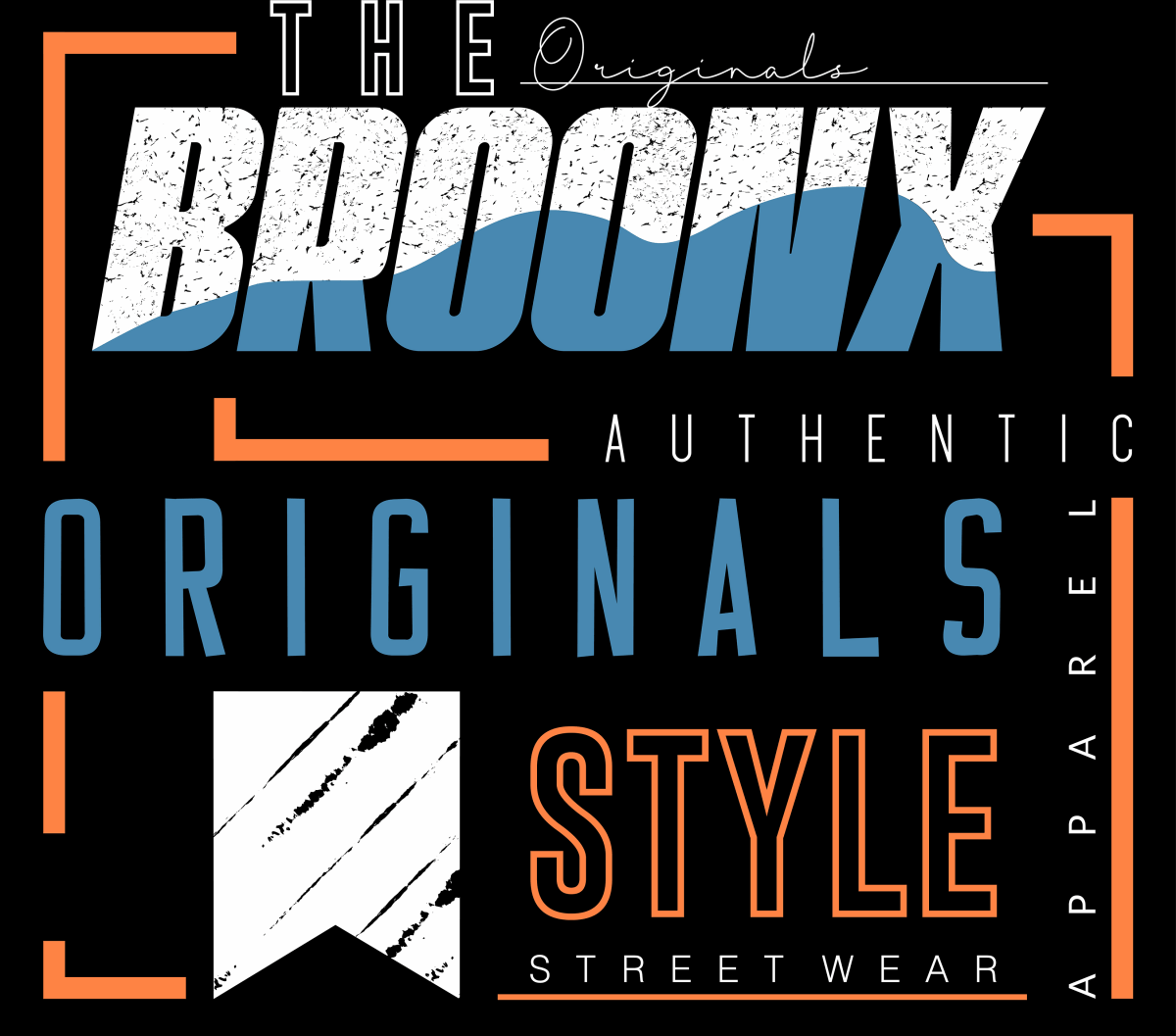 BROONX Originals Style - Ready To Press DTF Transfer - Buy Bulk DTF