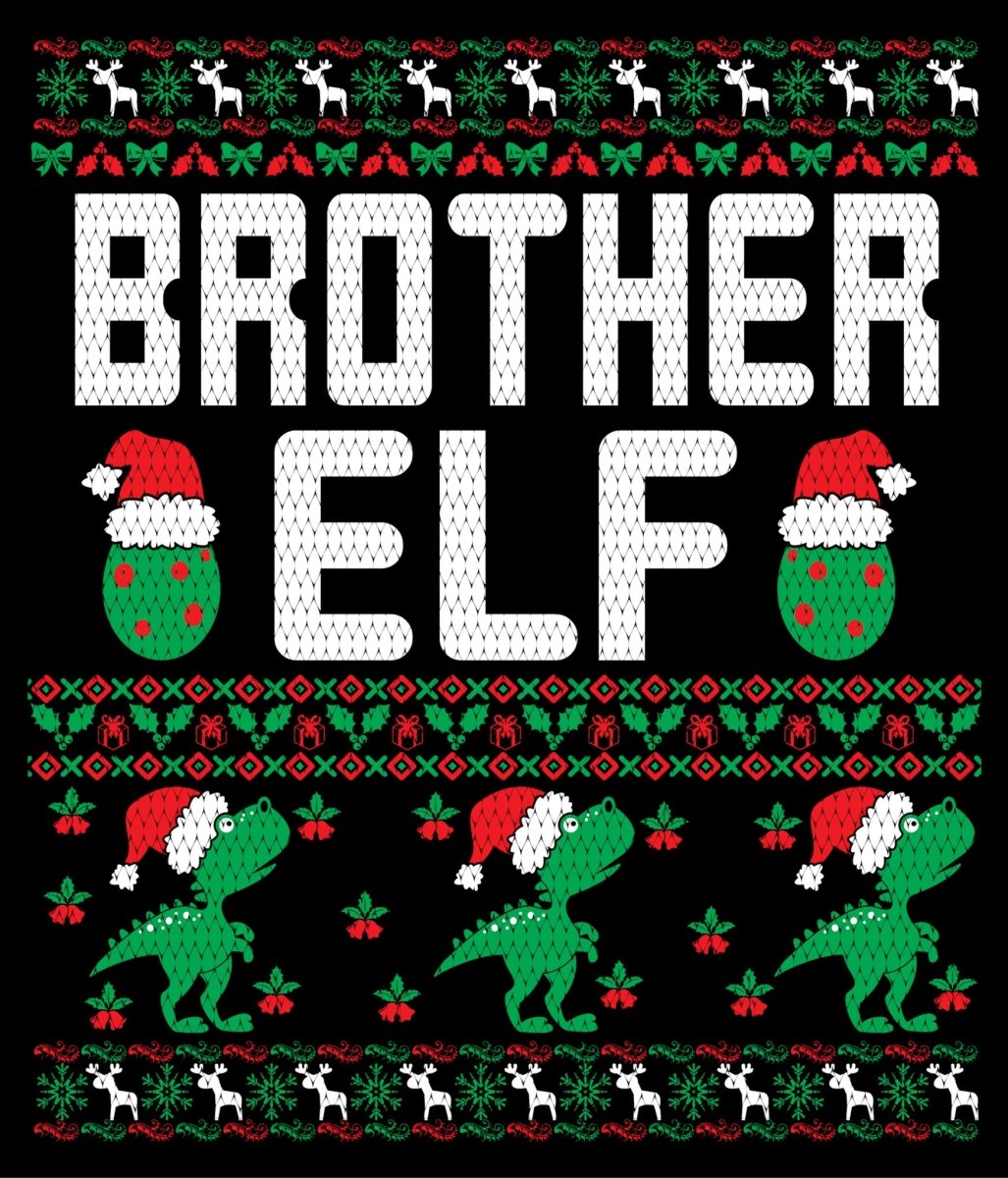 Brother Elf Ugly Christmas Sweater Party Ready To Press DTF Transfer - Buy Bulk DTF