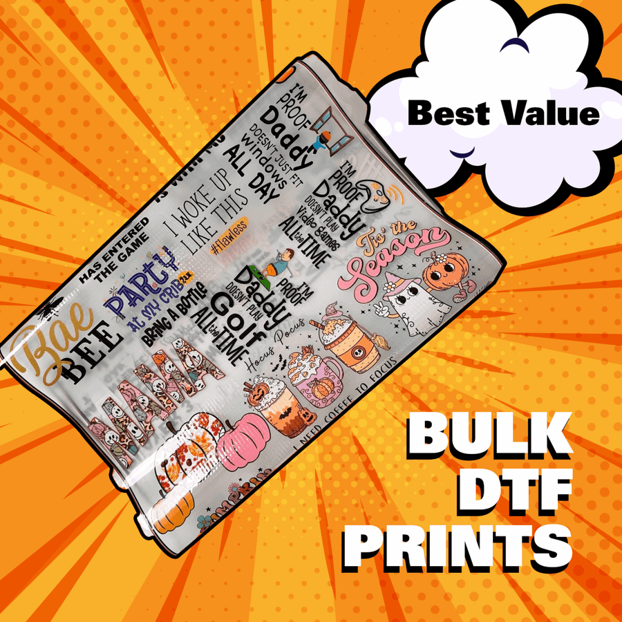 BULK Sizes - Upload DTF Print - Ready File - Buy Bulk DTF