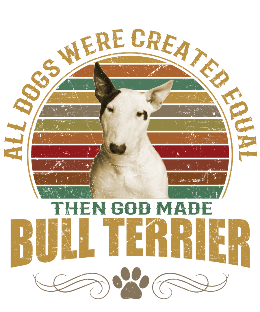 Bull Terrier Dog Lover Unisex Men’s T-Shirt Ready To Press DTF Transfer - Buy Bulk DTF