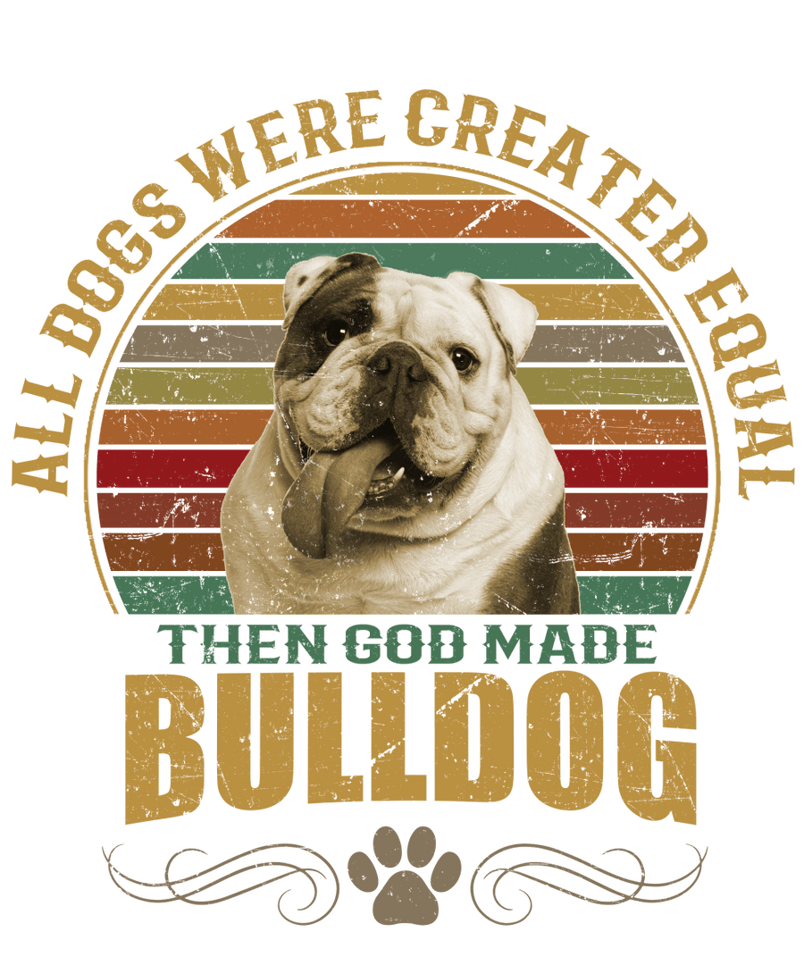 Bulldog Dog Lover Unisex Men’s T-Shirt Ready To Press DTF Transfer - Buy Bulk DTF