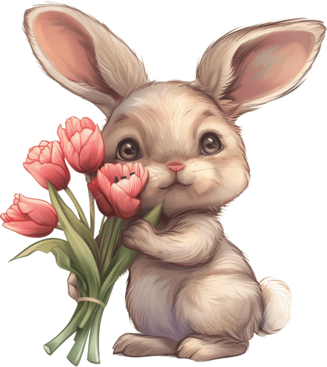 Bunny Blossoms - Ready To Press DTF Transfers - Buy Bulk DTF