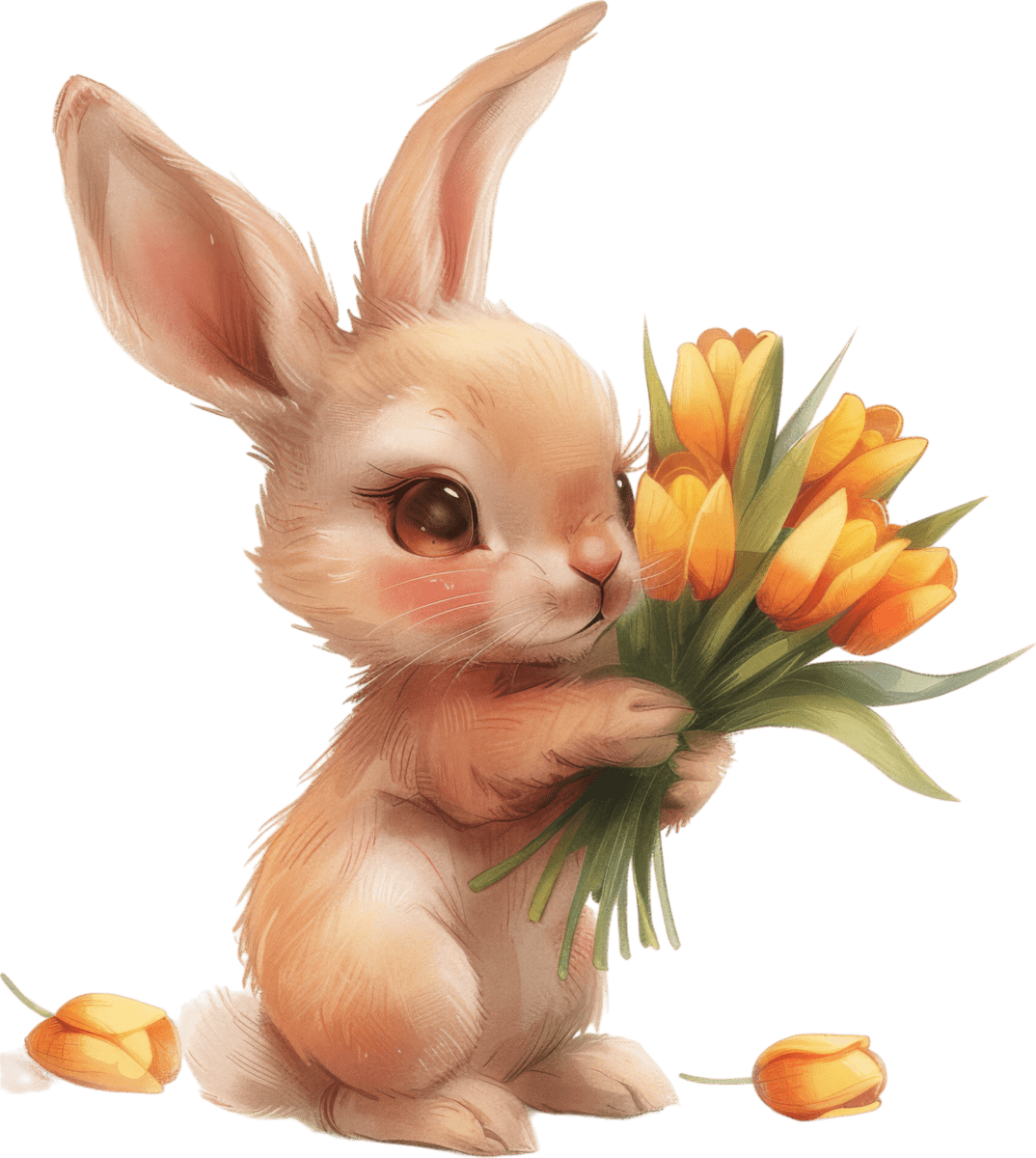 Bunny Petals - Ready To Press DTF Transfers - Buy Bulk DTF