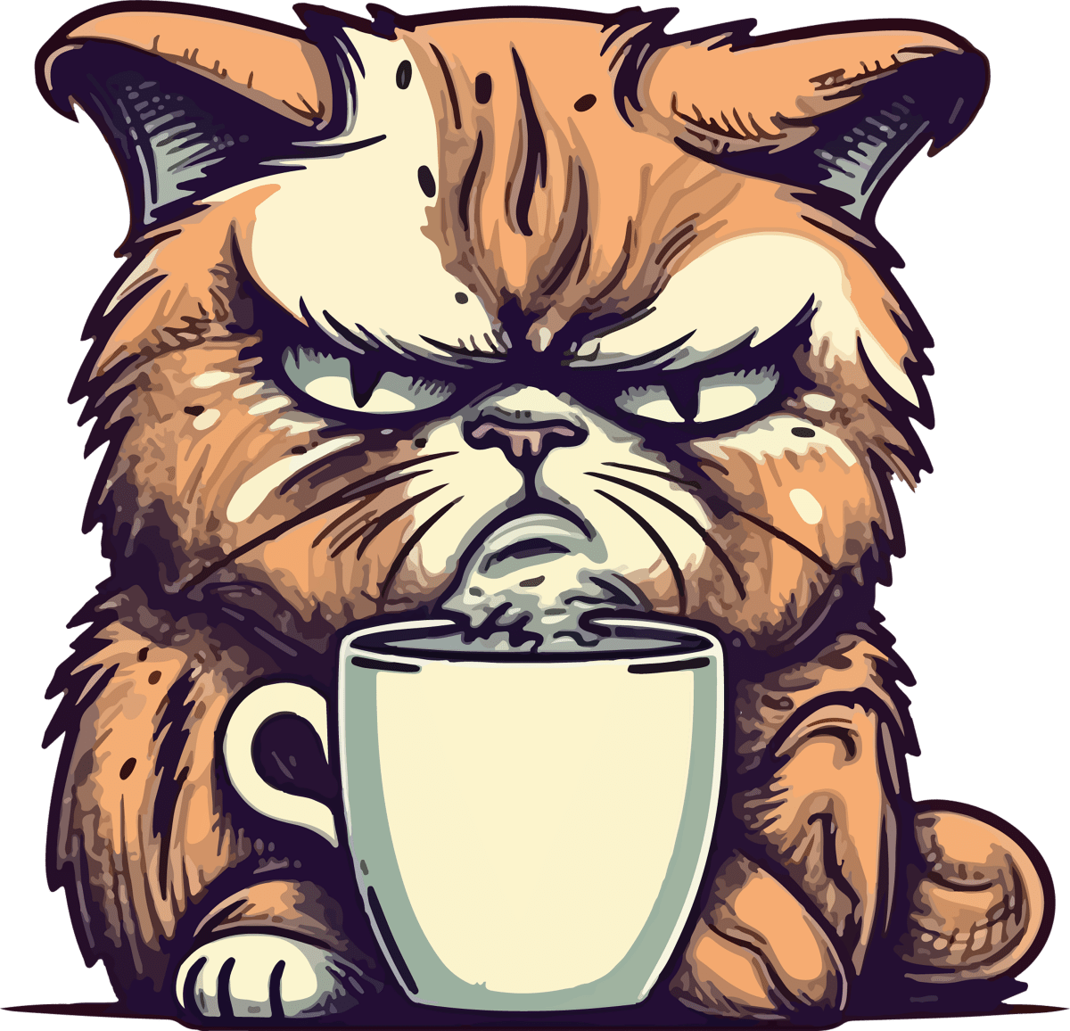 Caffeine & Cats - Ready to Press DTF Transfers - Buy Bulk DTF