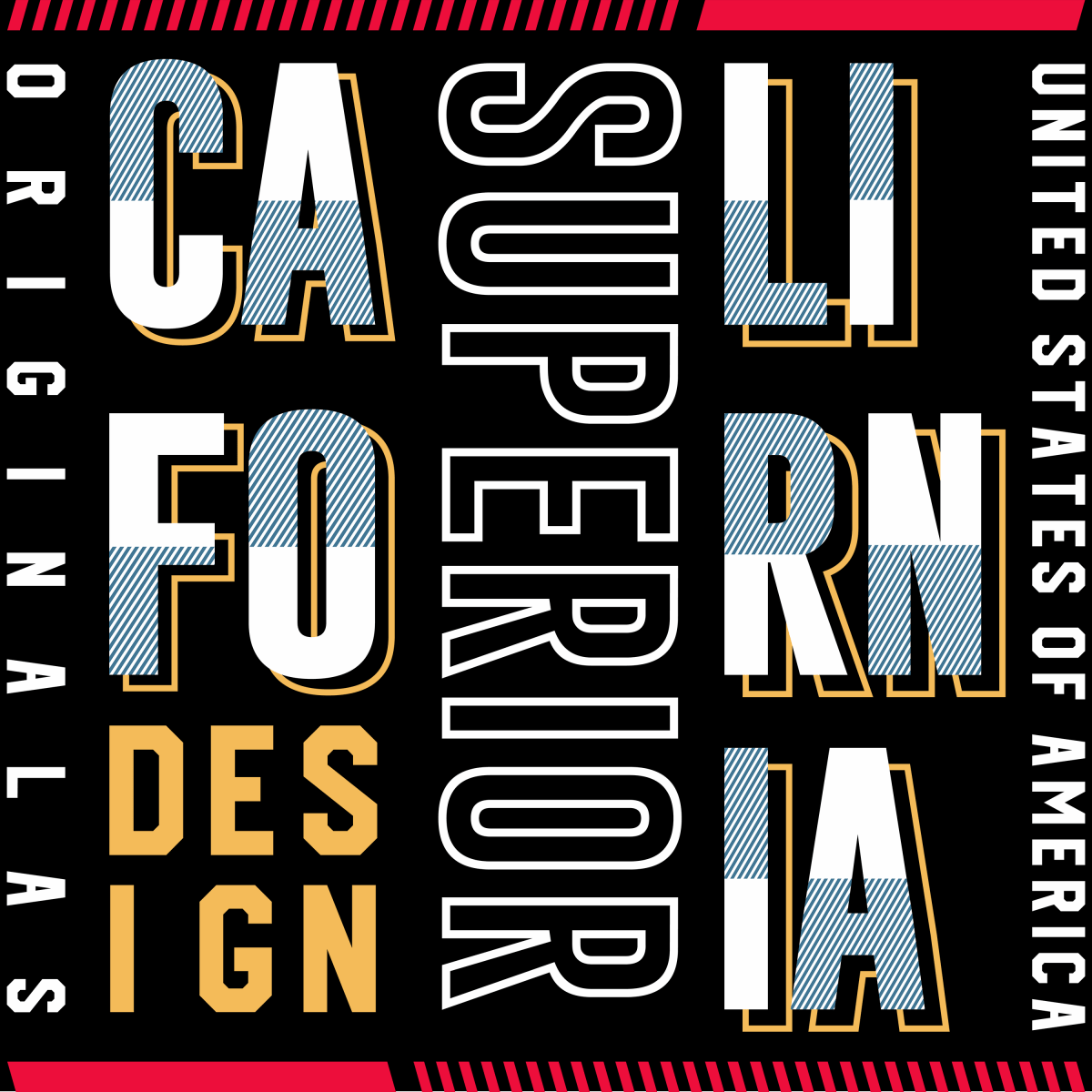 California Superior Design - Ready To Press DTF Transfer - Buy Bulk DTF