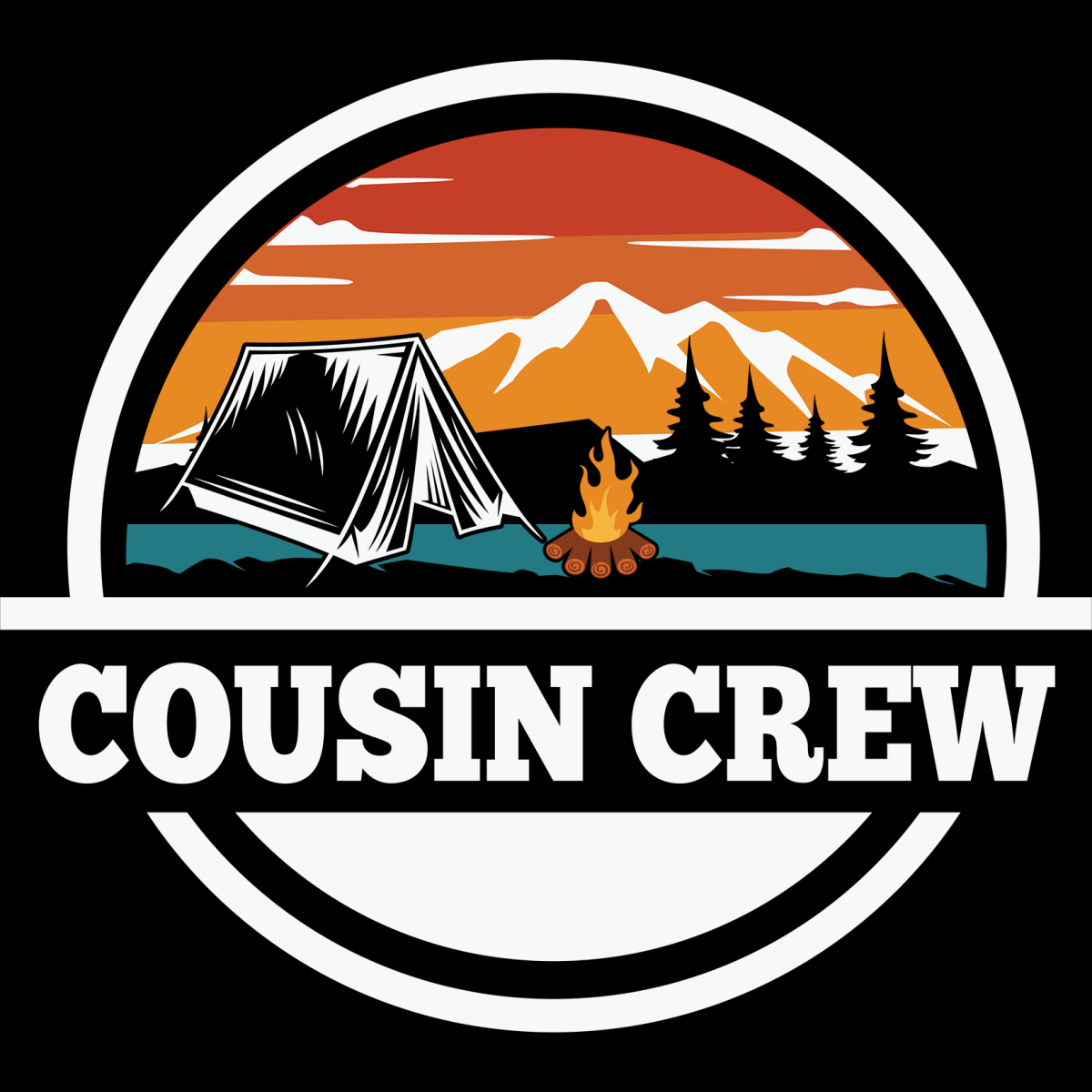 Camping Cousin Crew - Ready To Press DTF Transfers - Buy Bulk DTF