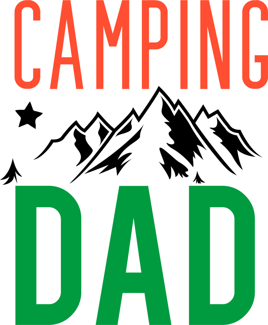 Camping Dad - 1008 Ready to Press DTF Transfer - Buy Bulk DTF