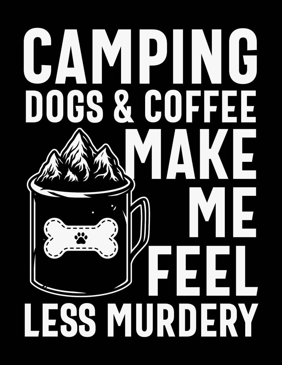 Camping Dogs And Coffee Ready To Press DTF Transfer - Buy Bulk DTF