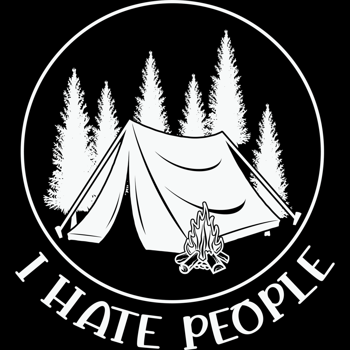 Camping I Hate People - Ready To Press DTF Transfers - Buy Bulk DTF