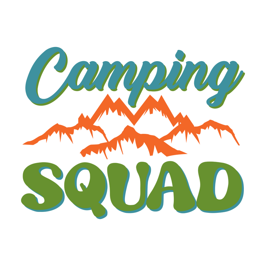 Camping Squad - Ready To Press DTF Transfers - Buy Bulk DTF