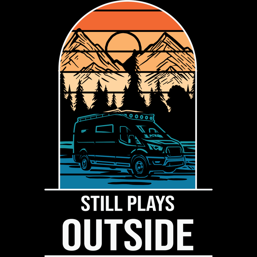 Camping, Still Plays Outside - Ready To Press DTF Transfers - Buy Bulk DTF