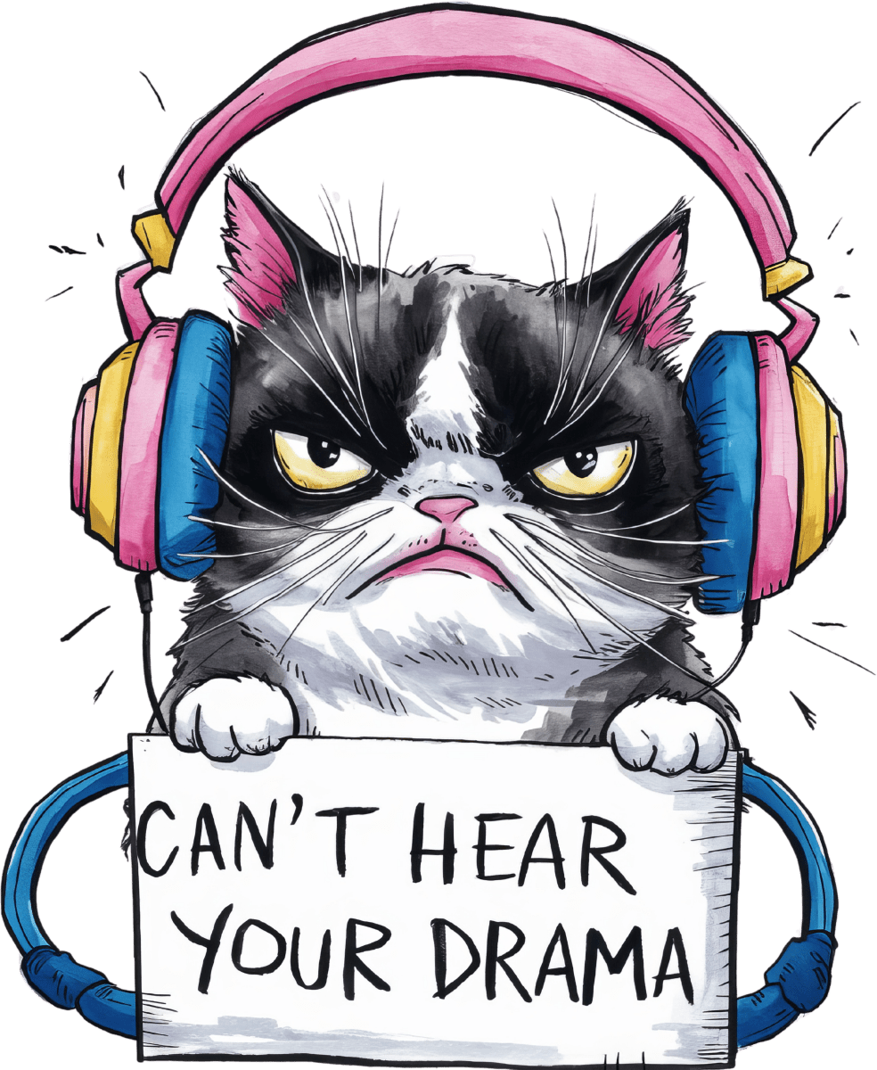 Can_t Hear Your Drama - Ready To Press DTF Transfers - Buy Bulk DTF