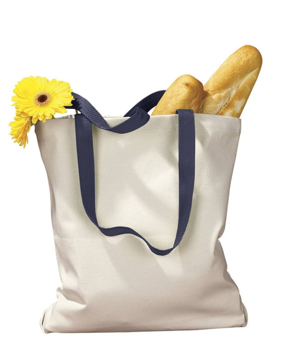 Canvas Tote with Contrasting Handles - Buy Bulk DTF