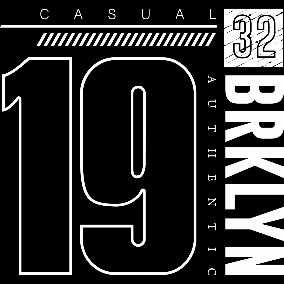 Casual 1932 BRKLYN - Ready To Press DTF Transfer - Buy Bulk DTF