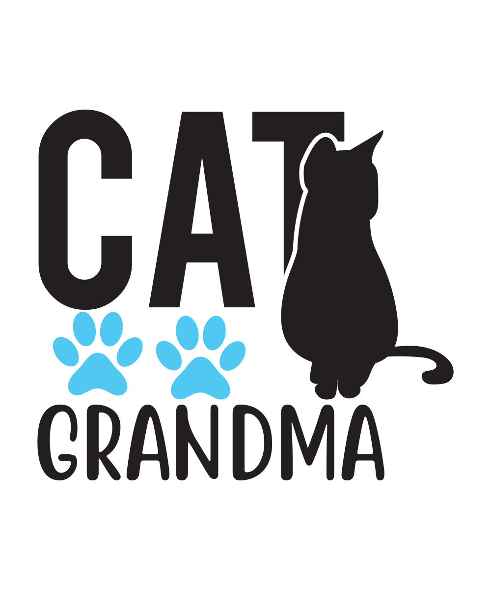 Cat Grandma - Ready To Press DTF Transfer - Buy Bulk DTF