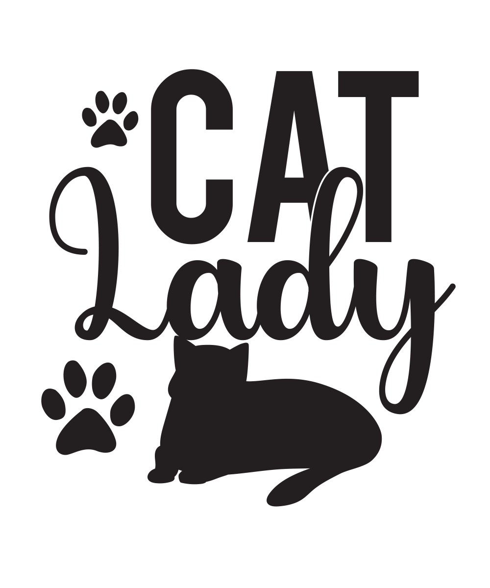 Cat Lady - Ready To Press DTF Transfer - Buy Bulk DTF