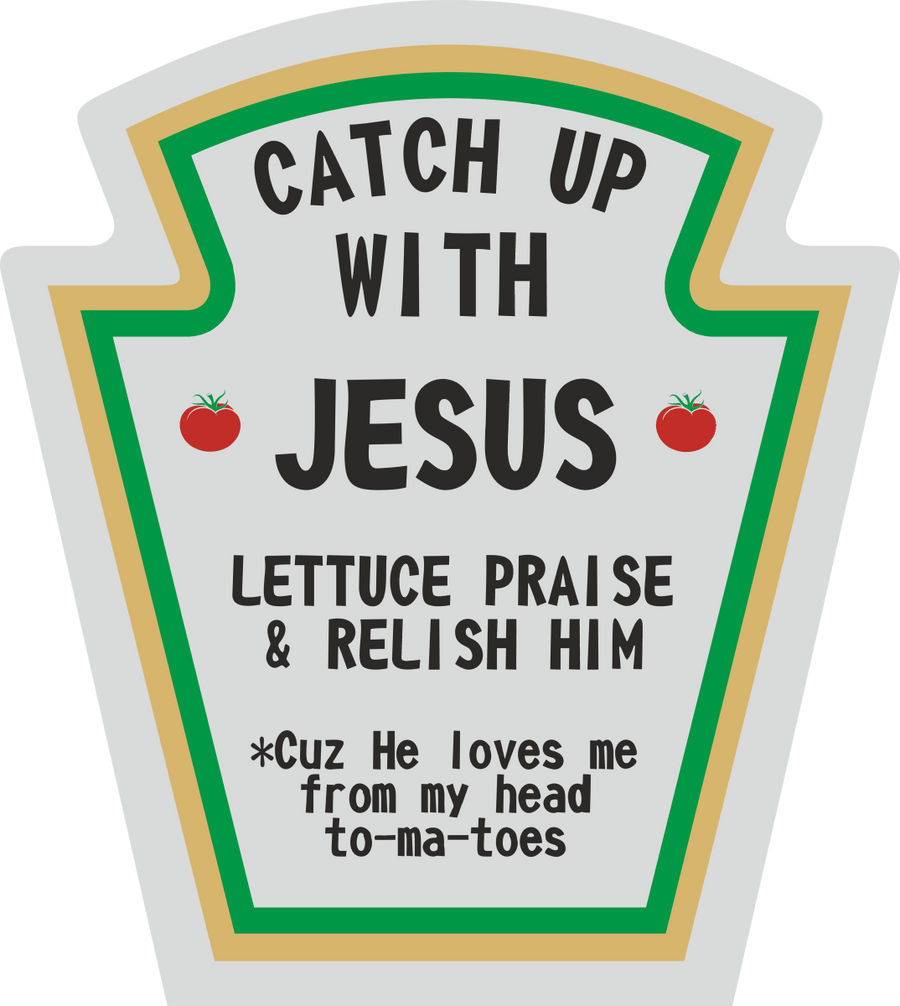 Catch Up With Jesus Funny Christian - Ready To Press DTF Transfers - Buy Bulk DTF