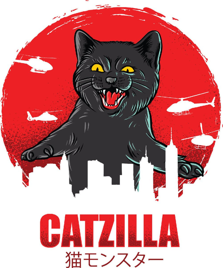 Catzilla - Ready To Press DTF Transfer - Buy Bulk DTF