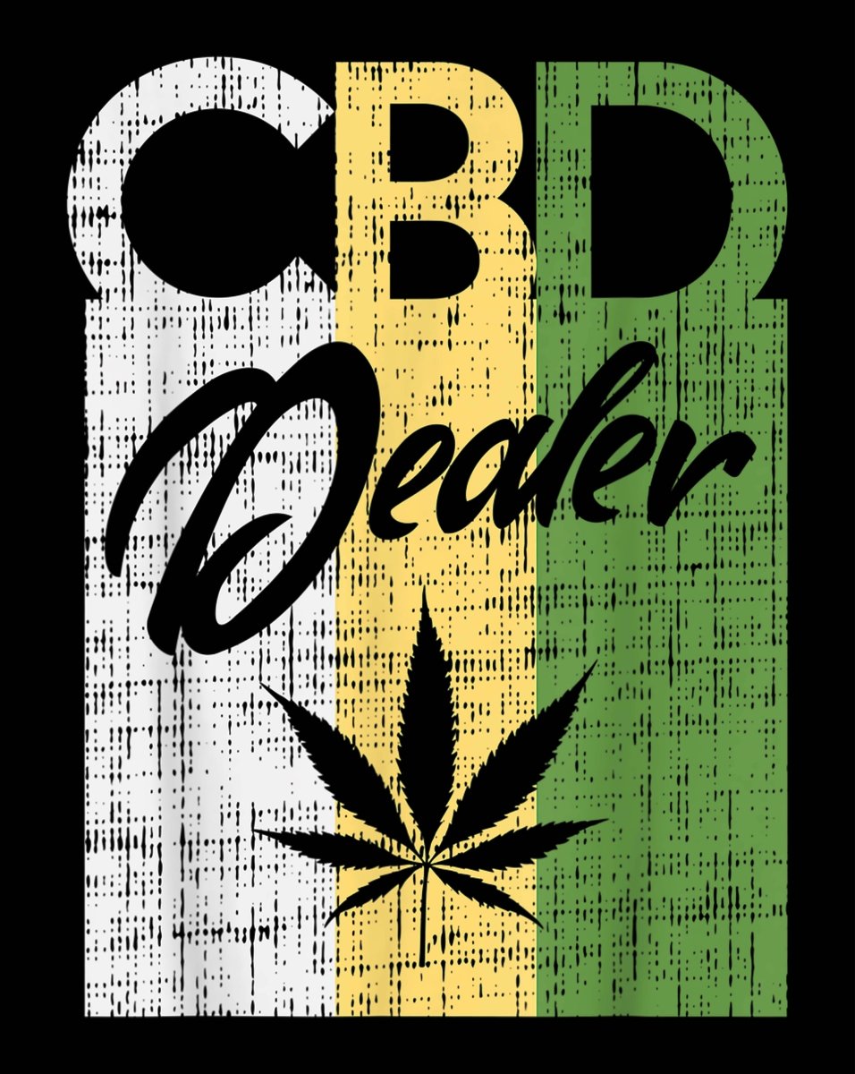 CBD Dealer Retro Gift T-Shirt Ready To Press DTF Transfer - Buy Bulk DTF