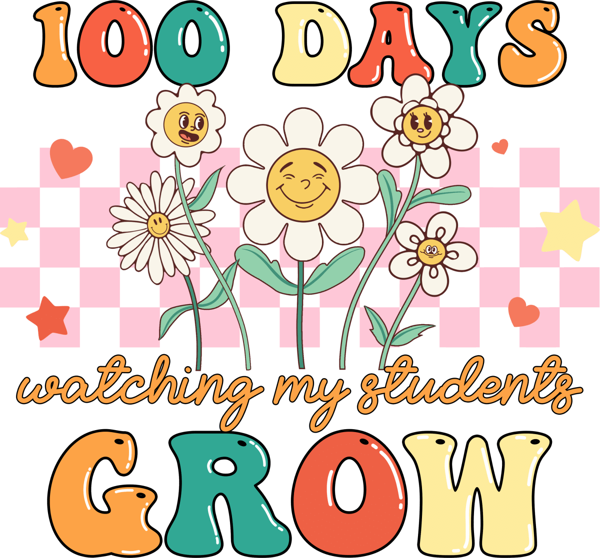 Celebrating 100 Days Smart - Ready to Press DTF Transfers - Buy Bulk DTF