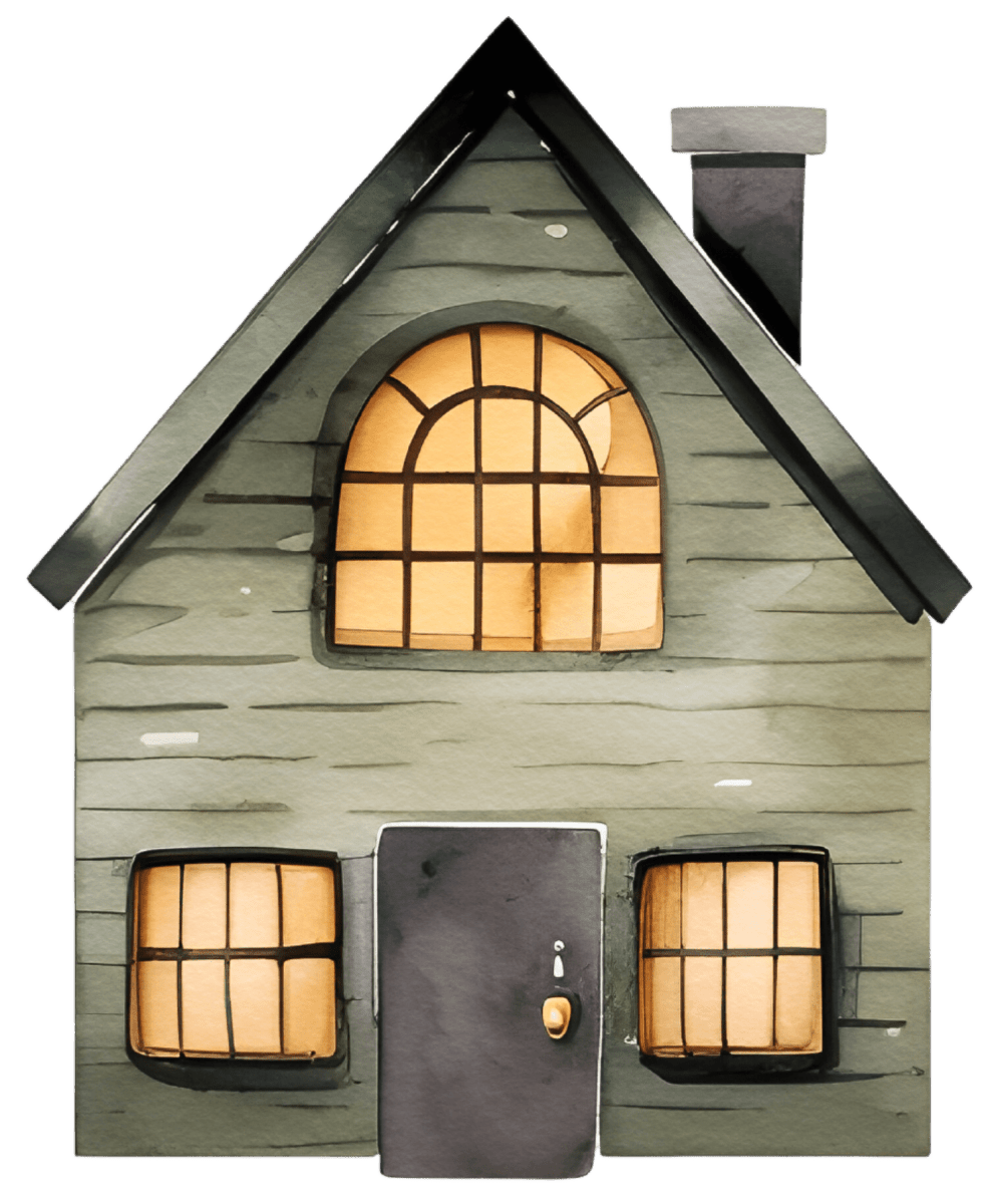 Charming House Watercolor Ready to Press DTF Transfers - Buy Bulk DTF