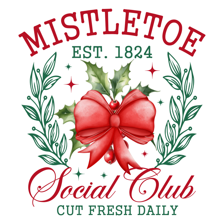 Christmas Coquette Social Club - Ready To Press DTF Transfers - Buy Bulk DTF