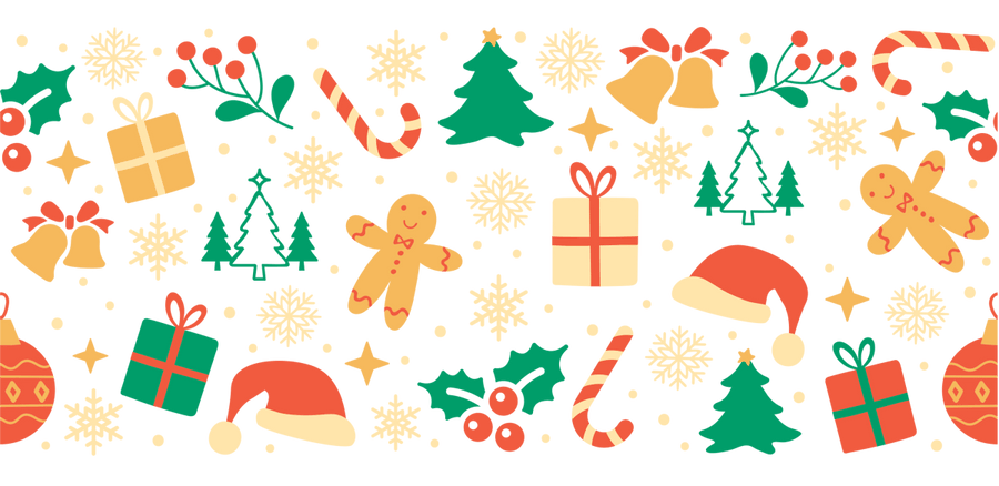 Christmas Day UV DTF Libbey Glass Wrap - Buy Bulk DTF