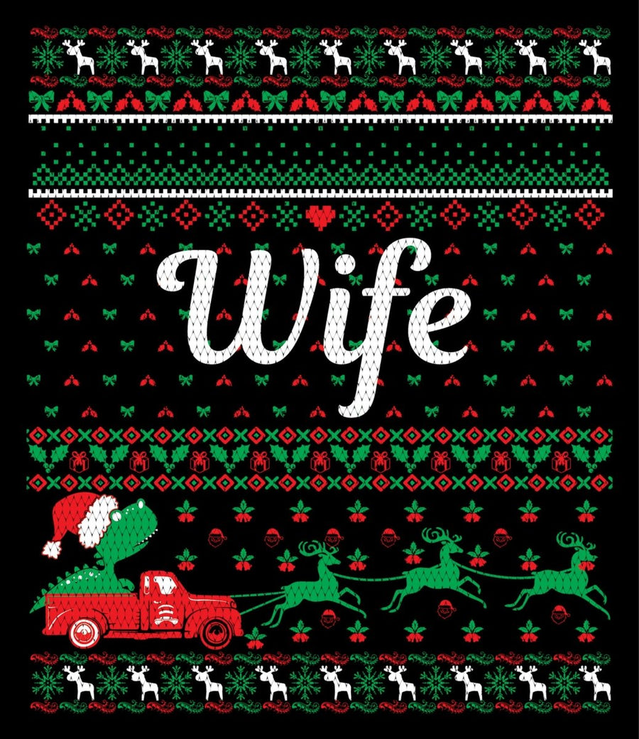Christmas Design Wife Ugly Sweater Party Ready To Press DTF Transfer - Buy Bulk DTF