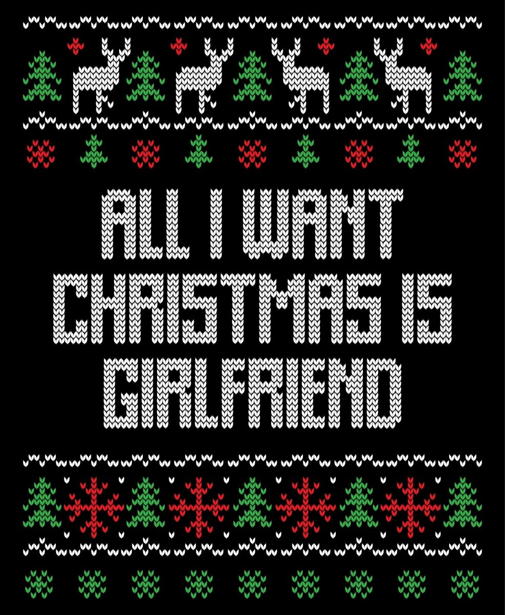 Christmas Girlfriend Ugly Christmas Sweater Party Ready To Press DTF Transfer - Buy Bulk DTF