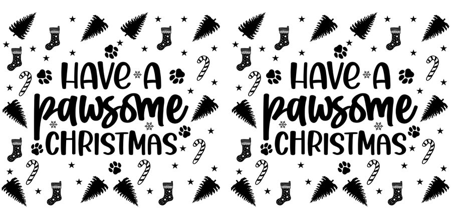 Christmas Glow Series UV DTF Libbey Glass Wrap - Buy Bulk DTF