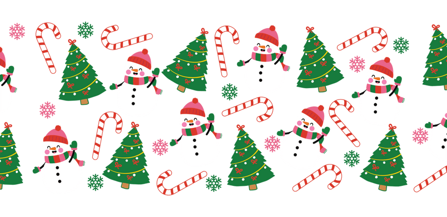 Christmas Joyful Collection UV DTF Libbey Glass Wrap - Buy Bulk DTF