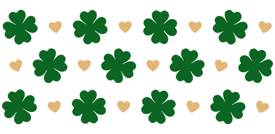 Clover Heart - UV DTF Libbey Glass Wrap - Buy Bulk DTF