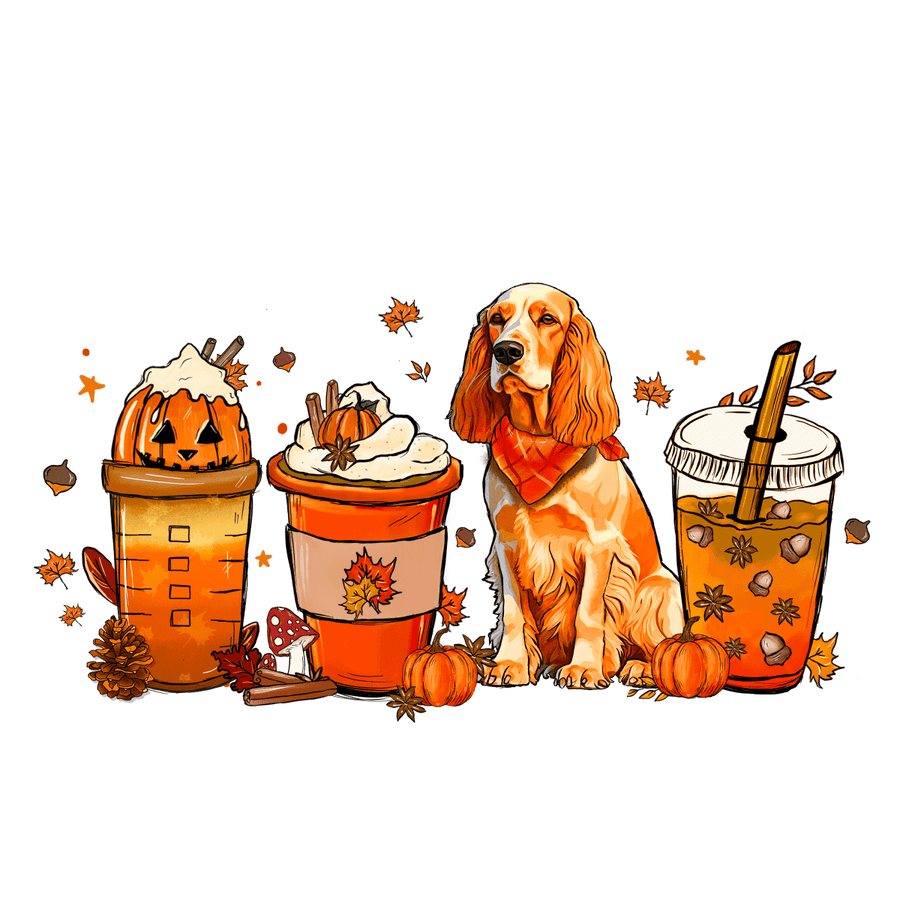 Cocker Spaniel Dog Coffee Mug - Ready To Press DTF Transfers - Buy Bulk DTF