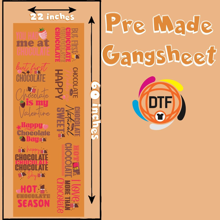 Cocoa Crew Premade DTF Gangsheet - Buy Bulk DTF