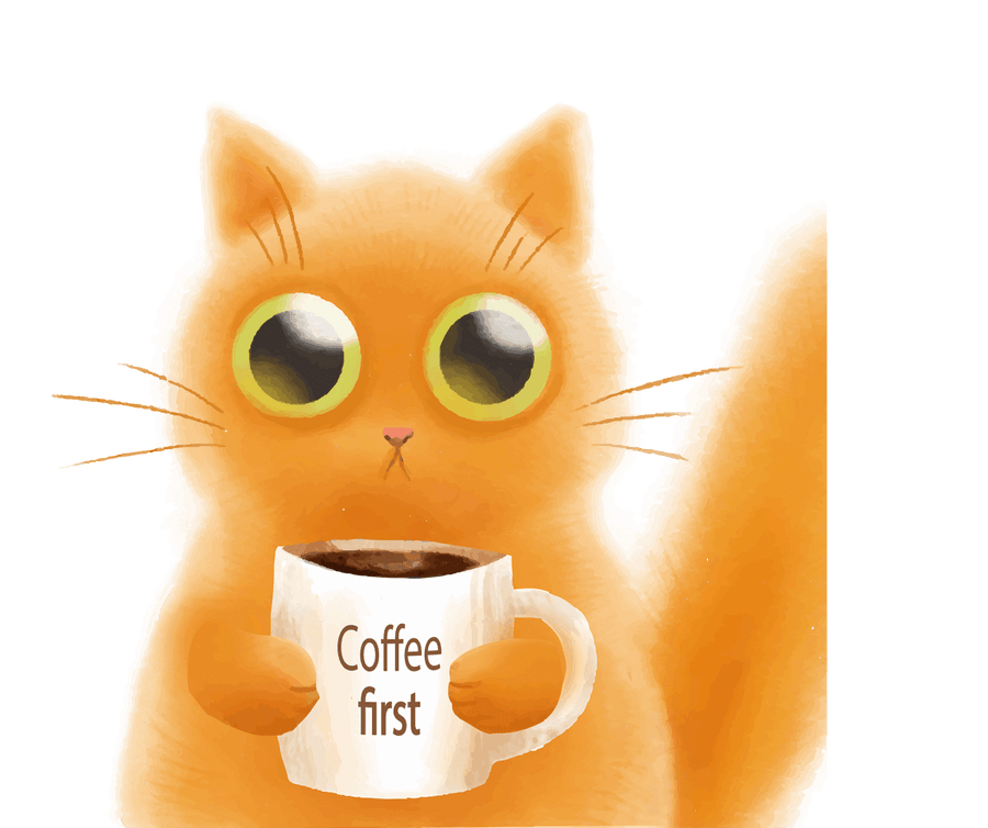 Coffee First Vinyl Sticker Ready To Press DTF Transfer - Buy Bulk DTF