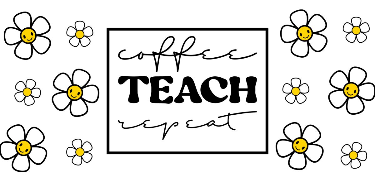 Coffee Teach Repeat - UV DTF Libbey Glass Wrap - Buy Bulk DTF