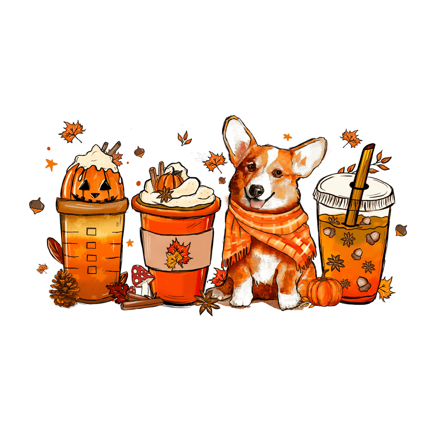 Corgi Dog Coffee Mug - Ready To Press DTF Transfers - Buy Bulk DTF