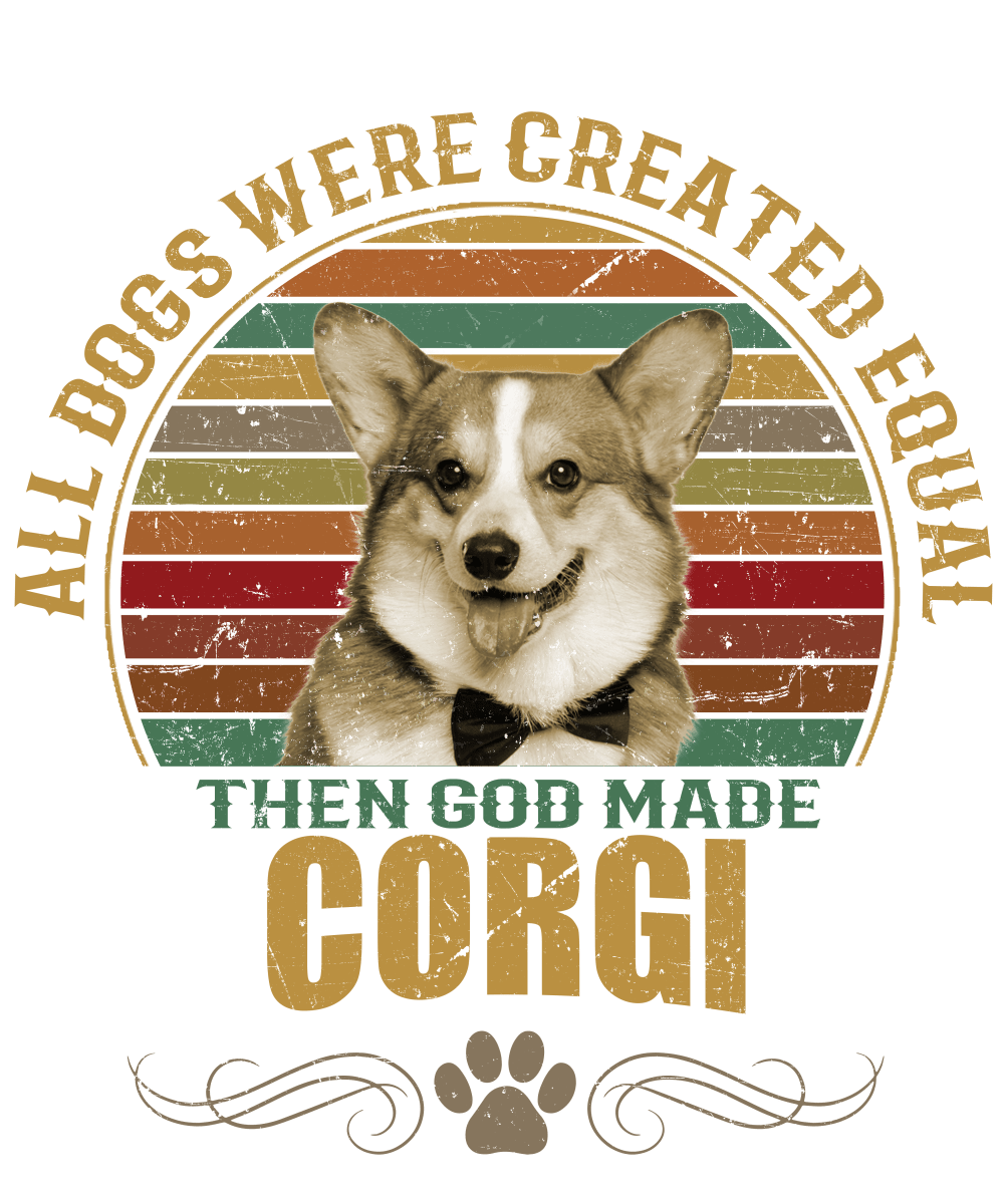Corgi Dog Lover Unisex Men’s T-Shirt Ready To Press DTF Transfer - Buy Bulk DTF