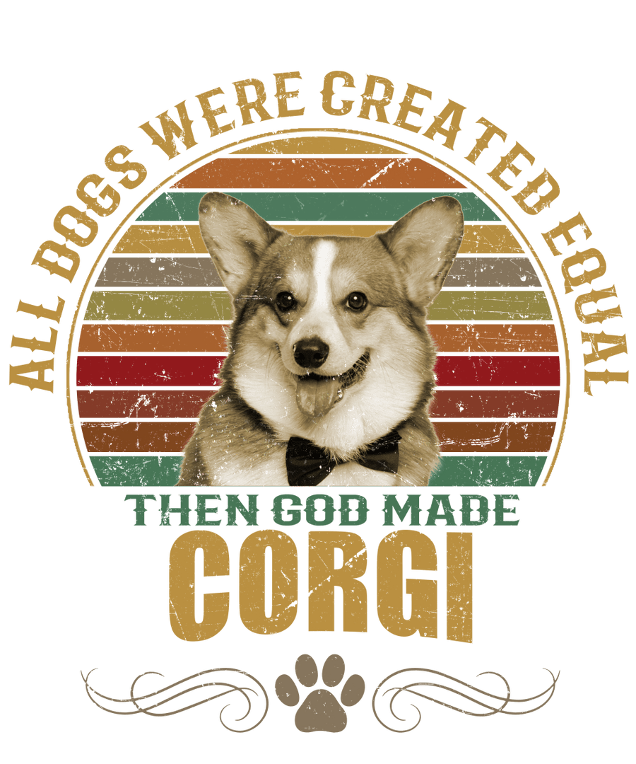 Corgi Dog Lover Unisex Men’s T-Shirt Ready To Press DTF Transfer - Buy Bulk DTF
