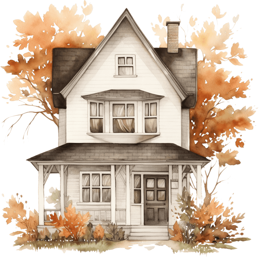 Cottage 02 - Ready To Press DTF Transfers - Buy Bulk DTF