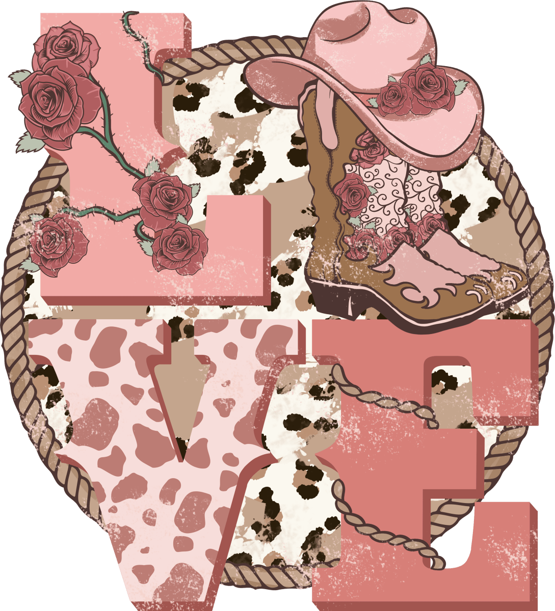 Cowgirl Valentine Ready To Press DTF Transfer - Buy Bulk DTF