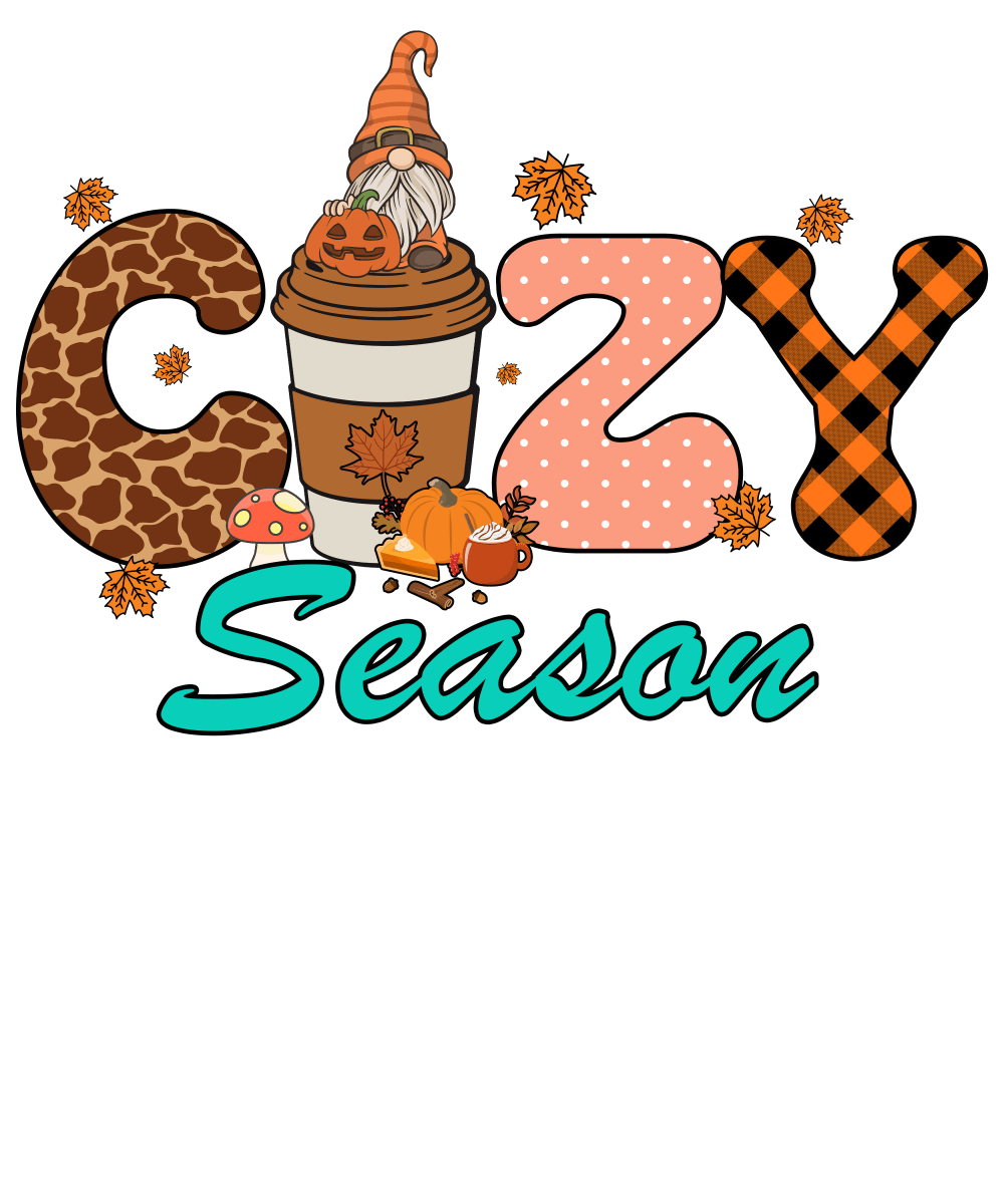 Cozy Fall Season 1 - Ready To Press DTF Transfers - Buy Bulk DTF