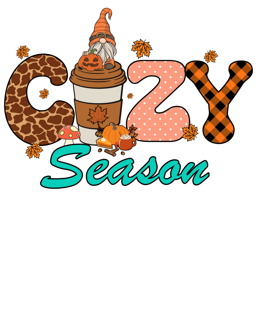 Cozy Fall Season 1 - Ready To Press DTF Transfers - Buy Bulk DTF