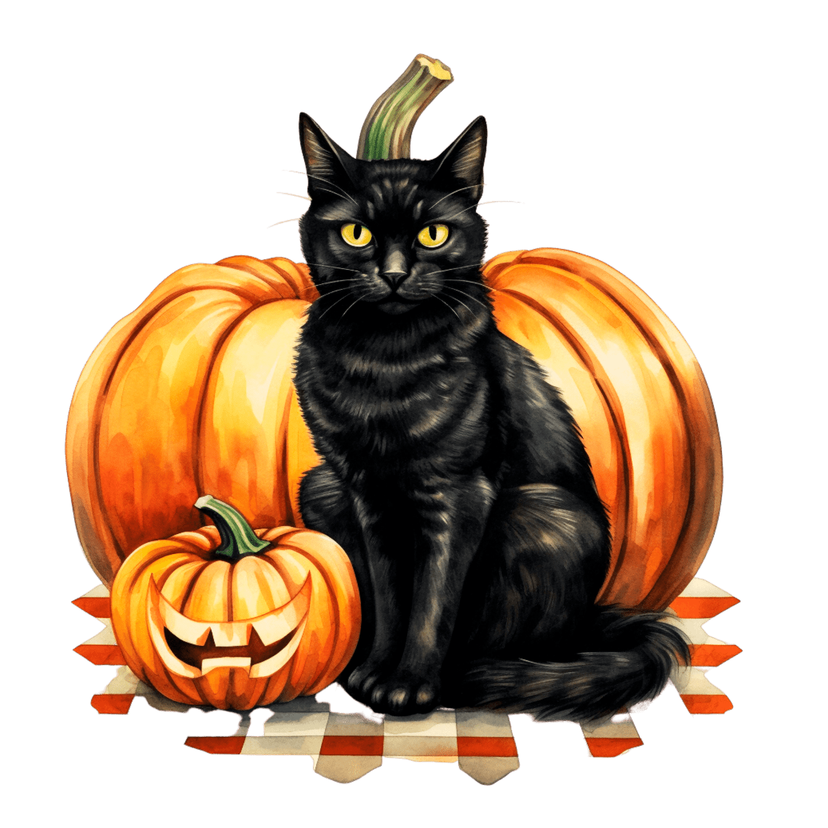 Cozy Watercolor Fall & Christmas Pumpkins – Ready To Press DTF Transfers - Buy Bulk DTF